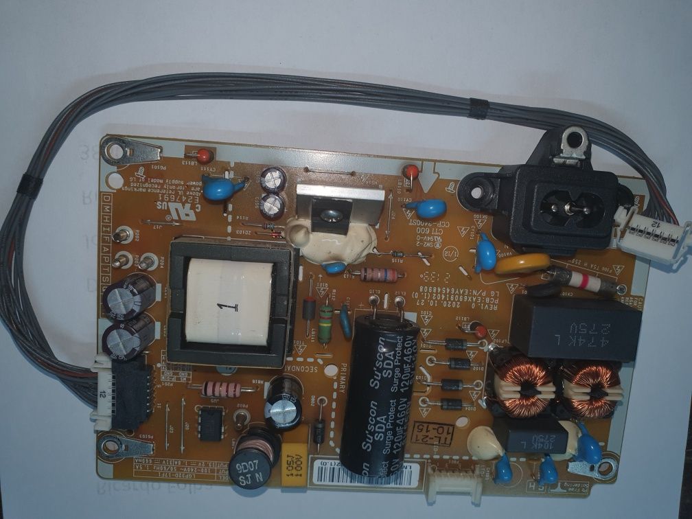 placa de potência   tv lg lm550bplb