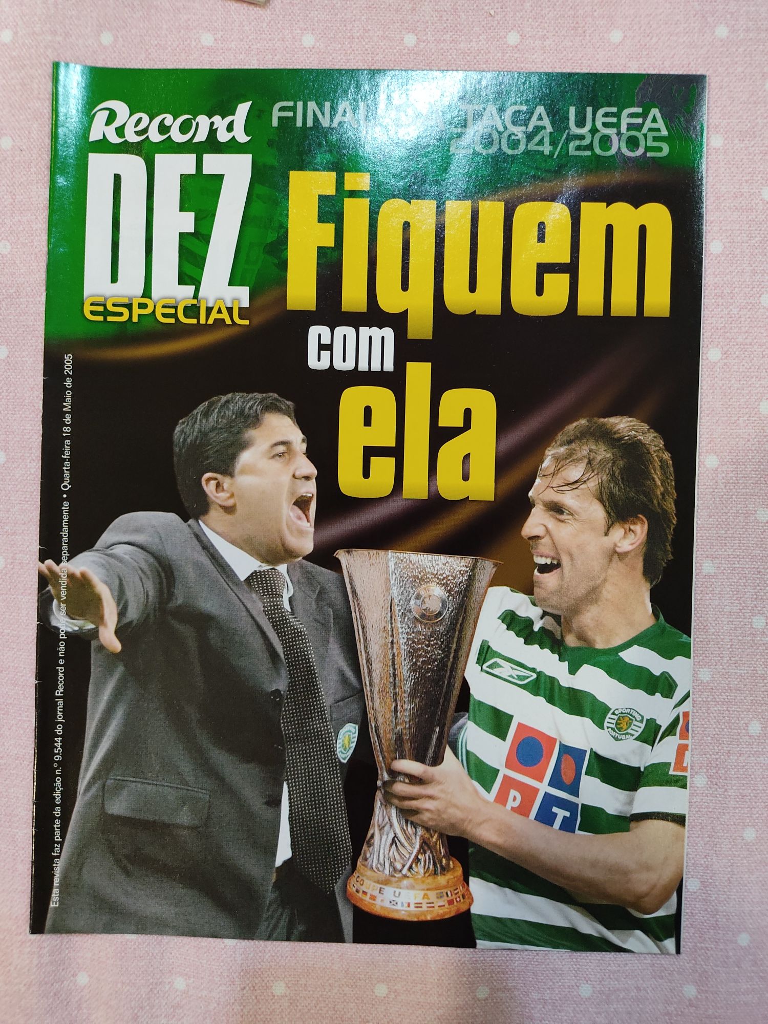 Revista especial do Record Sporting CSKA Moscovo final UEFA 2005