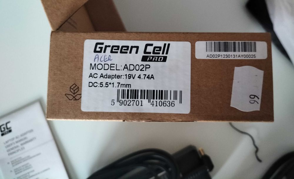 Ładowarka / adapter Asus Green Cell Pro -nowy AC19V4.74A
