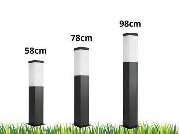 Lampa ogrodowa H59 stojąca nowoczesna IP44 ANTRACYT