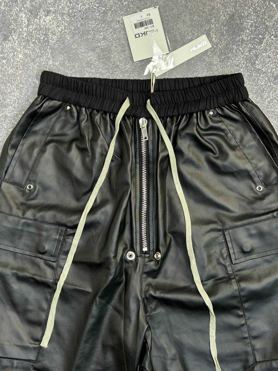 Rick Owens DRKSHDW leather шорти шкіряні чорні opium archive black S M