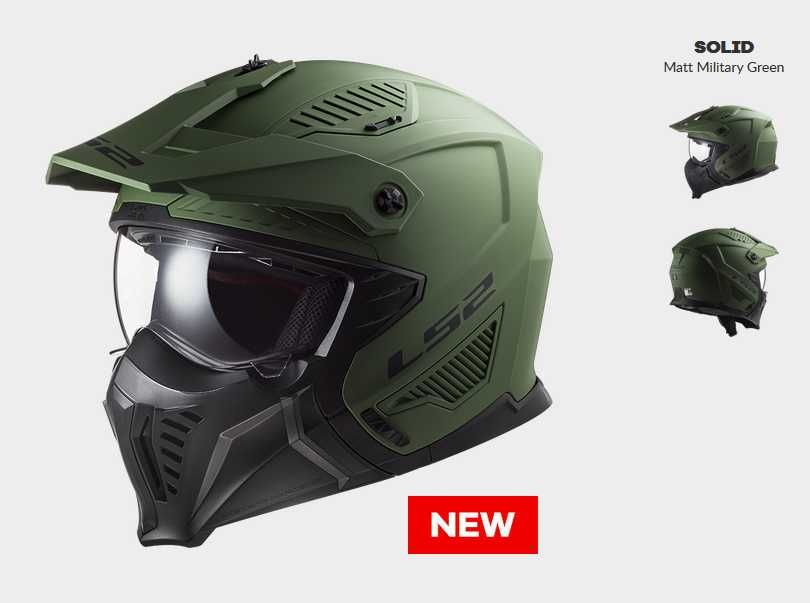 Шолом кросс ендуро LS2 OF606 DRIFTER SOLID MATT MILITARY cross enduro