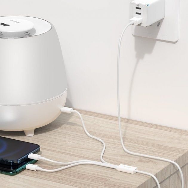 Кабель Baseus 3-in-1 USB - Type-C + iPhone + Micro / 150см
