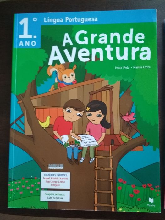 Manuais e fichas português primeiro ano: a grande aventura e pasta mag