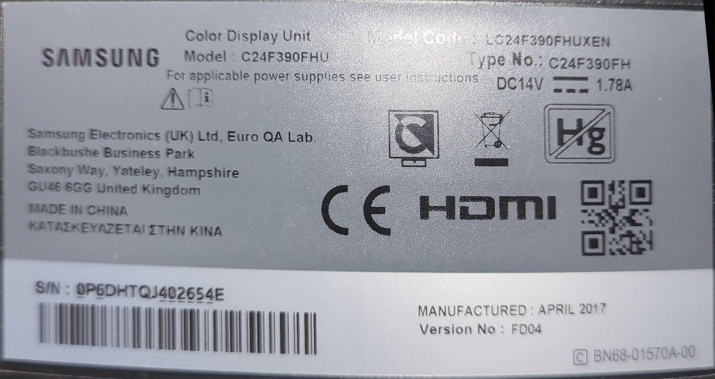 Monitor Samsung 24 cale