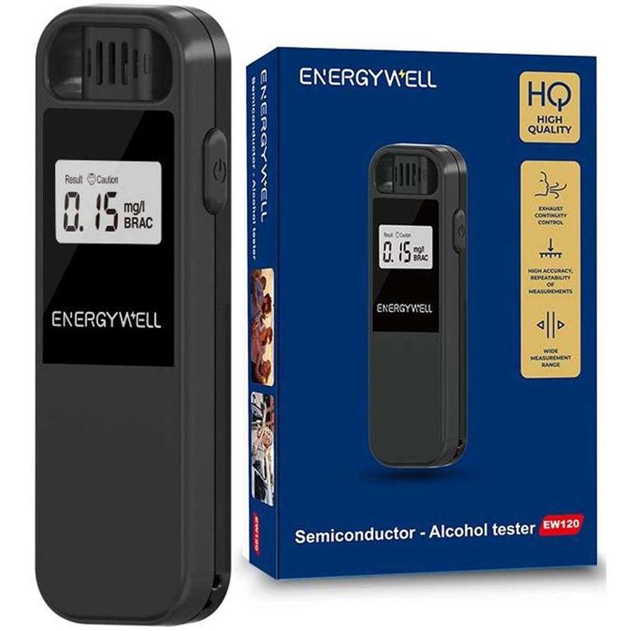 Alkomat Bezustnikowy Profesjonalny Elektroniczny Tester Trzeźwości LCD