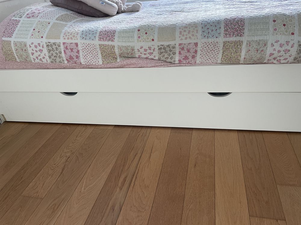 Cama Rincão Tripla OU 2 Camas Individuais + 2 colchoes lacado branco