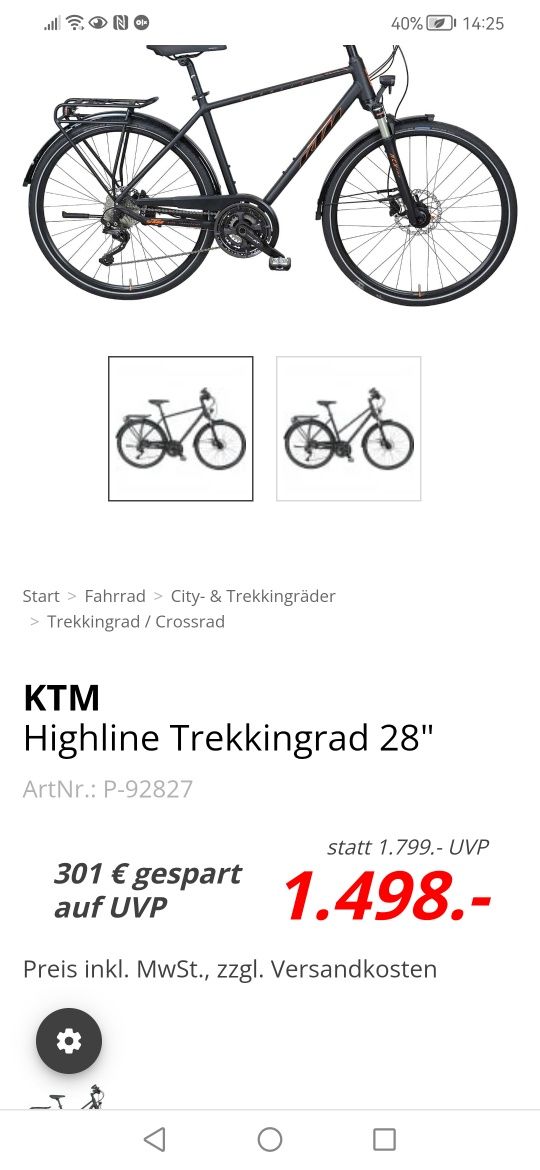 Rower KTM  Kola 28
