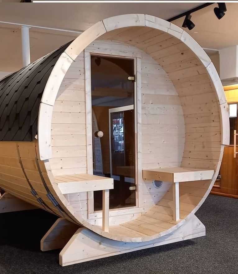 Sauna ogrodowa BECZKA Drewniana ruska bania