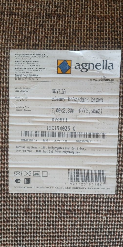 Dywan 200x280 producent Angella