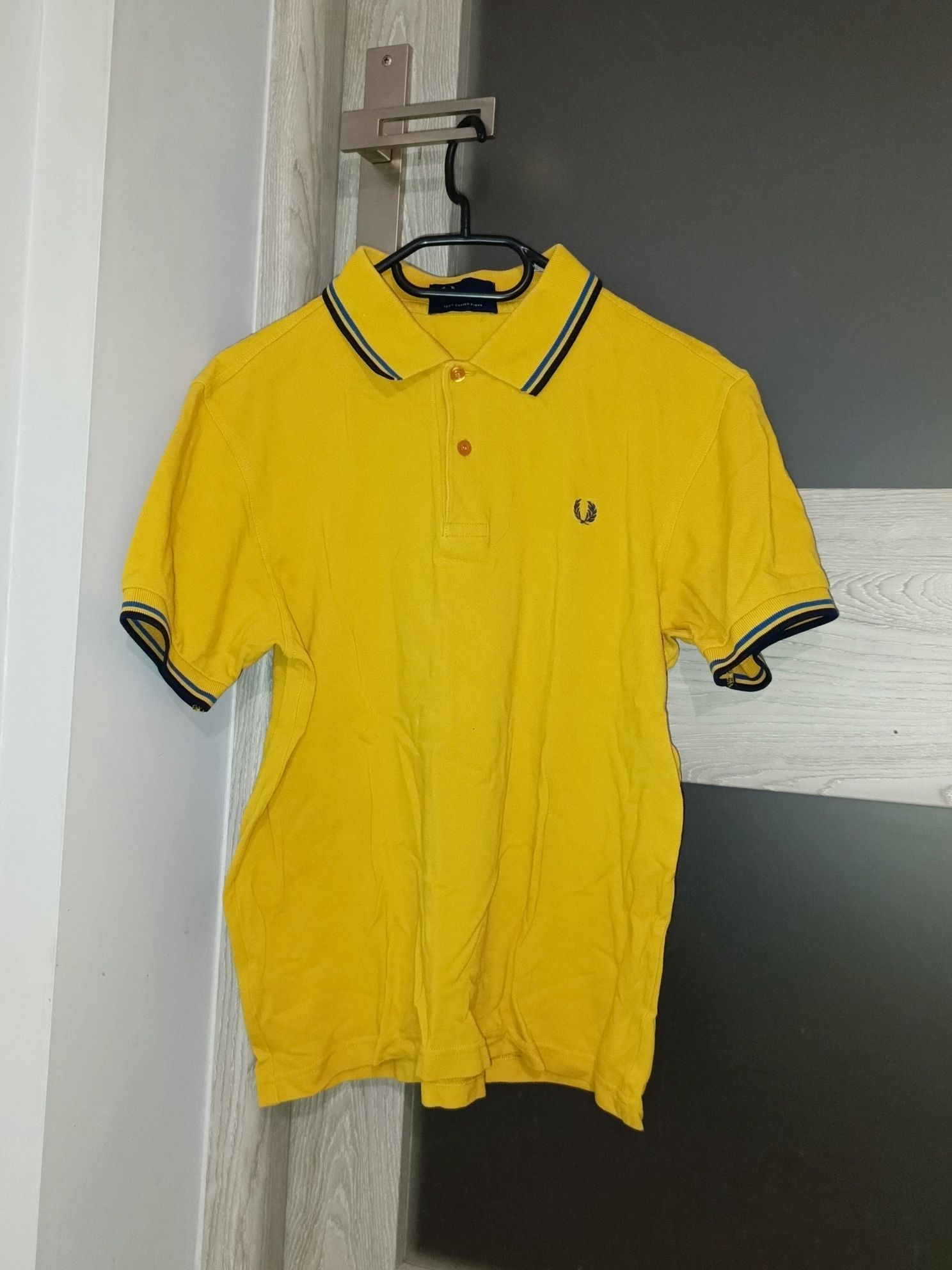 Żółta koszulka polo Fred Perry oryginalna męska