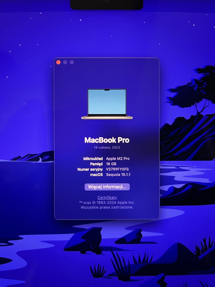 Laptop MacBook Pro 14” M2 Pro 16/512 Space Gray