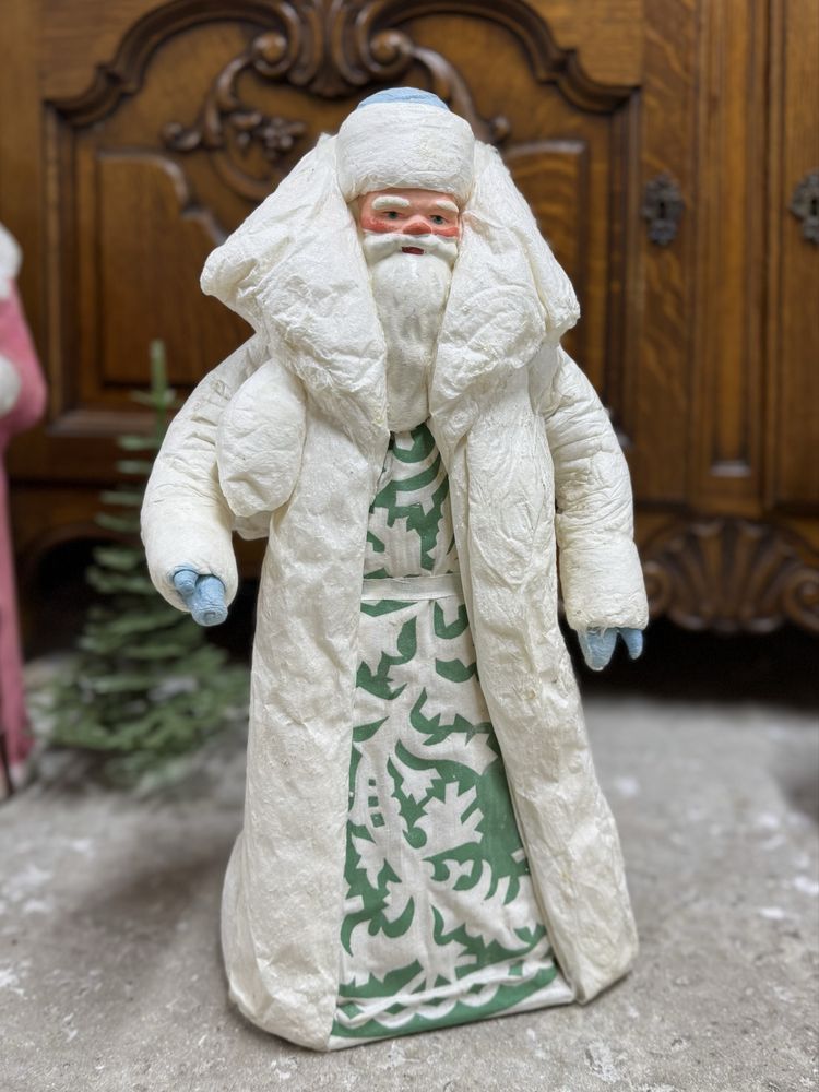 Дед Мороз из ваты. СССР, 1960-е годы. СССР ёлочные игрушки
