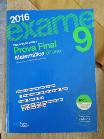 Livros Preparação para Exame Matemática 9º Ano