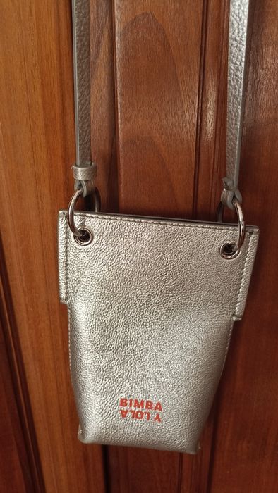 Mini mala pele prateada Bimba y Lola NOVA