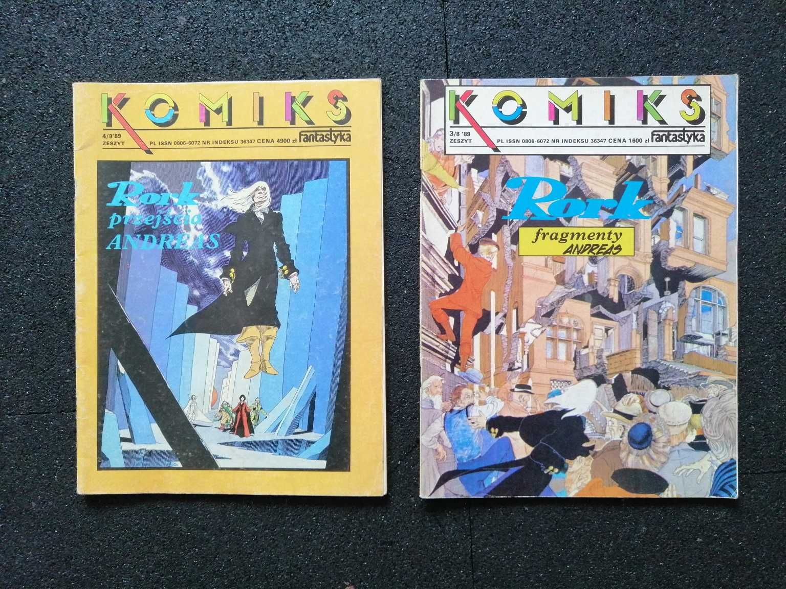 Komiksy Fantastyka RORK x 2 Andreas ! pierwsze wydanie !