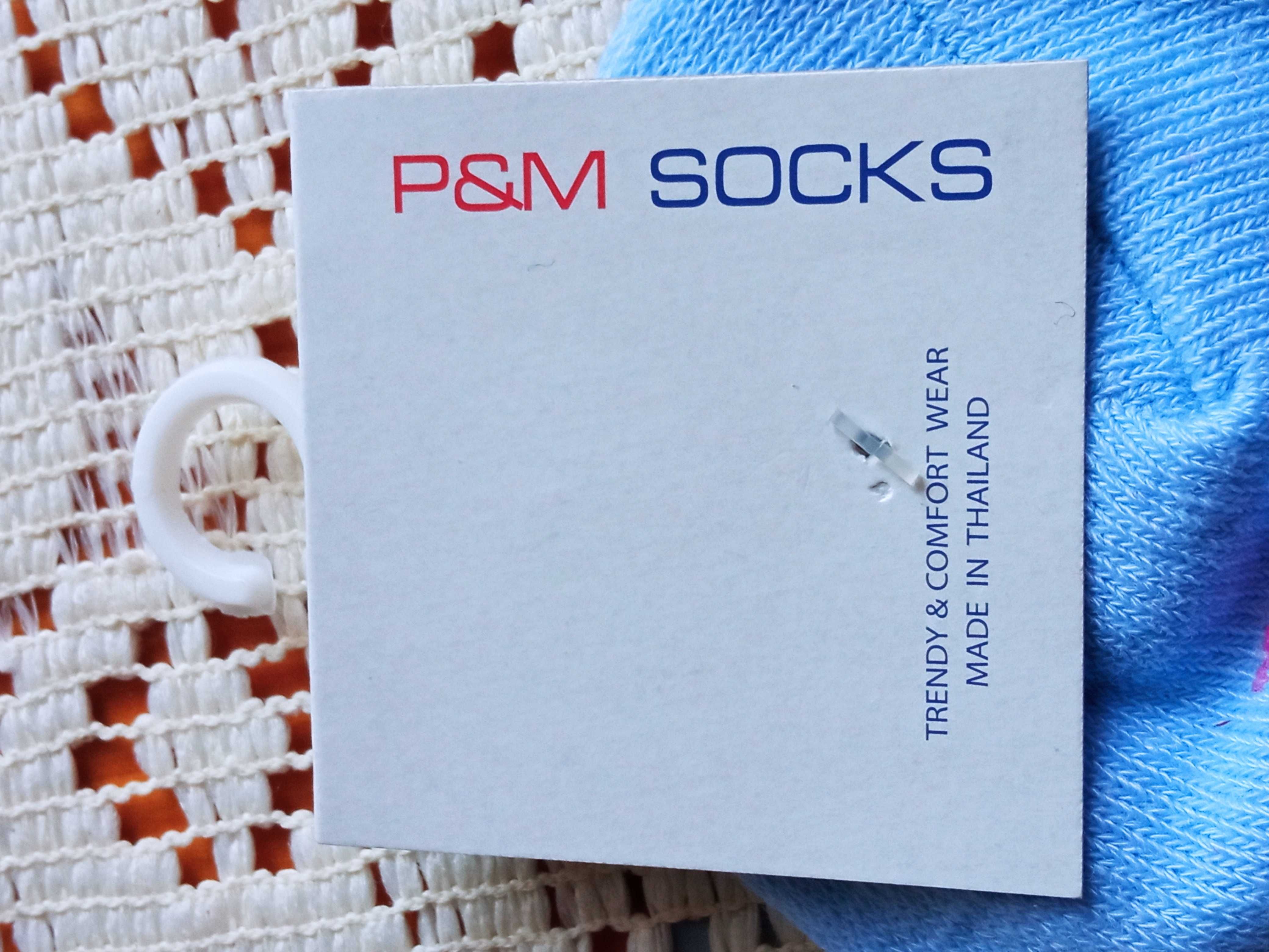 Nowe skarpetki we flamingi Niebieskie skarpetki P&M Socks 39-42
