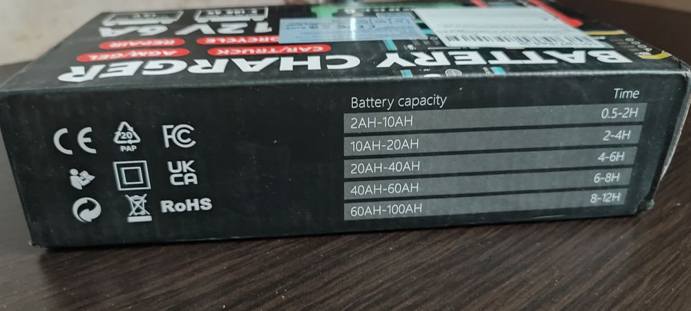 АКЦІЯ!!Зарядний пристрій для автомобільного акумулятора EAFC 12V 6A