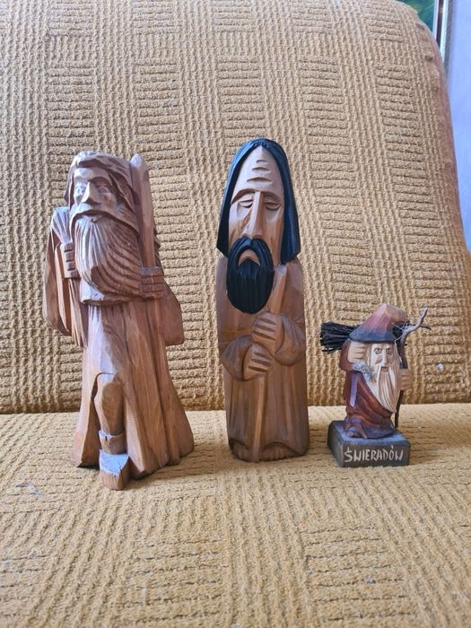 Lalka zabawka figurka drewniana Józef Muniak 25 cm