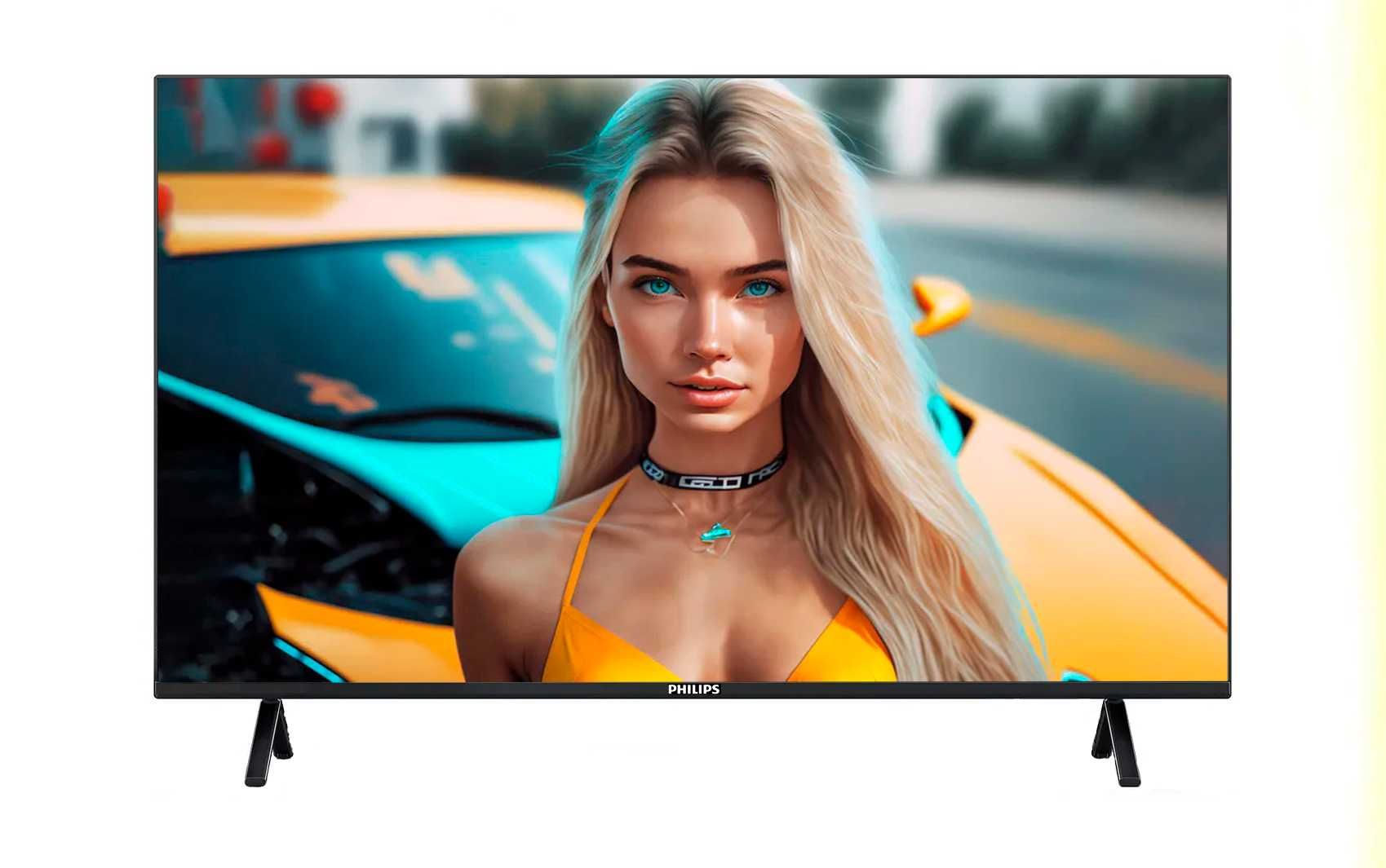 QLED телевизоры Philips 45' SmartTV 4K T2 IPTV голосовой пульт Корея
