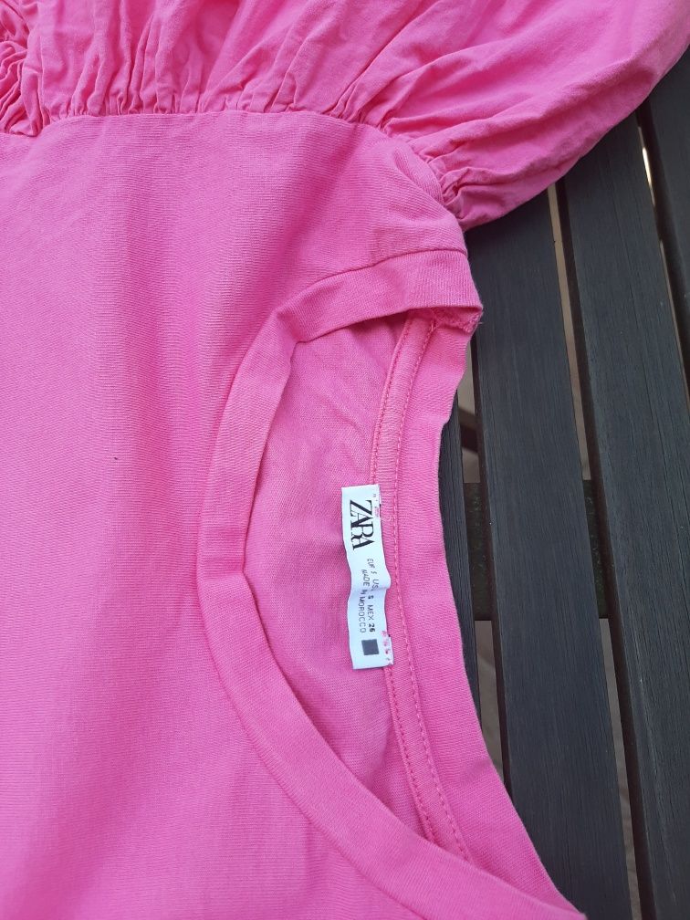 Oryginalna różowa bluzka Zara s