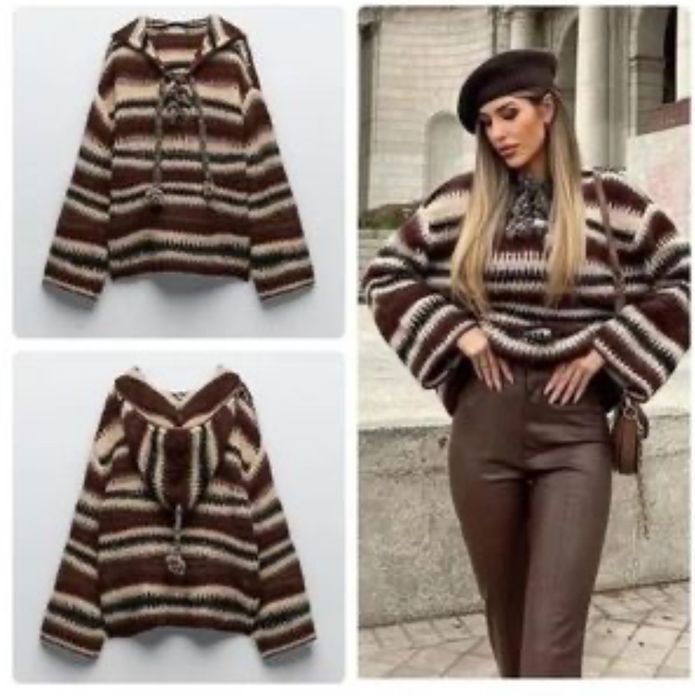 Худі limite edition Zara з шерстю альпаки, верблюда розмір S