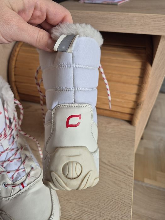 Piękne śniegowce buty zimowe damskie nieprzemakalne włoskie 38