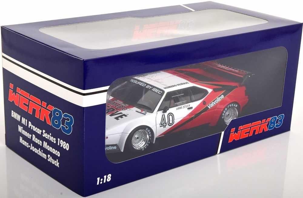 1:18 Werk83 BMW M1 Procar #40 Monaco ProCar Series 1980 Hans-J. Stuck