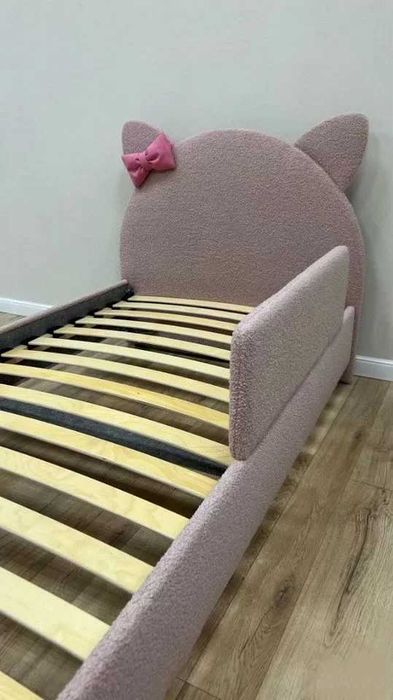 Ліжко з бортиком. Дитяче ліжко 80х160. Дитяче ліжко котик 90х190/200