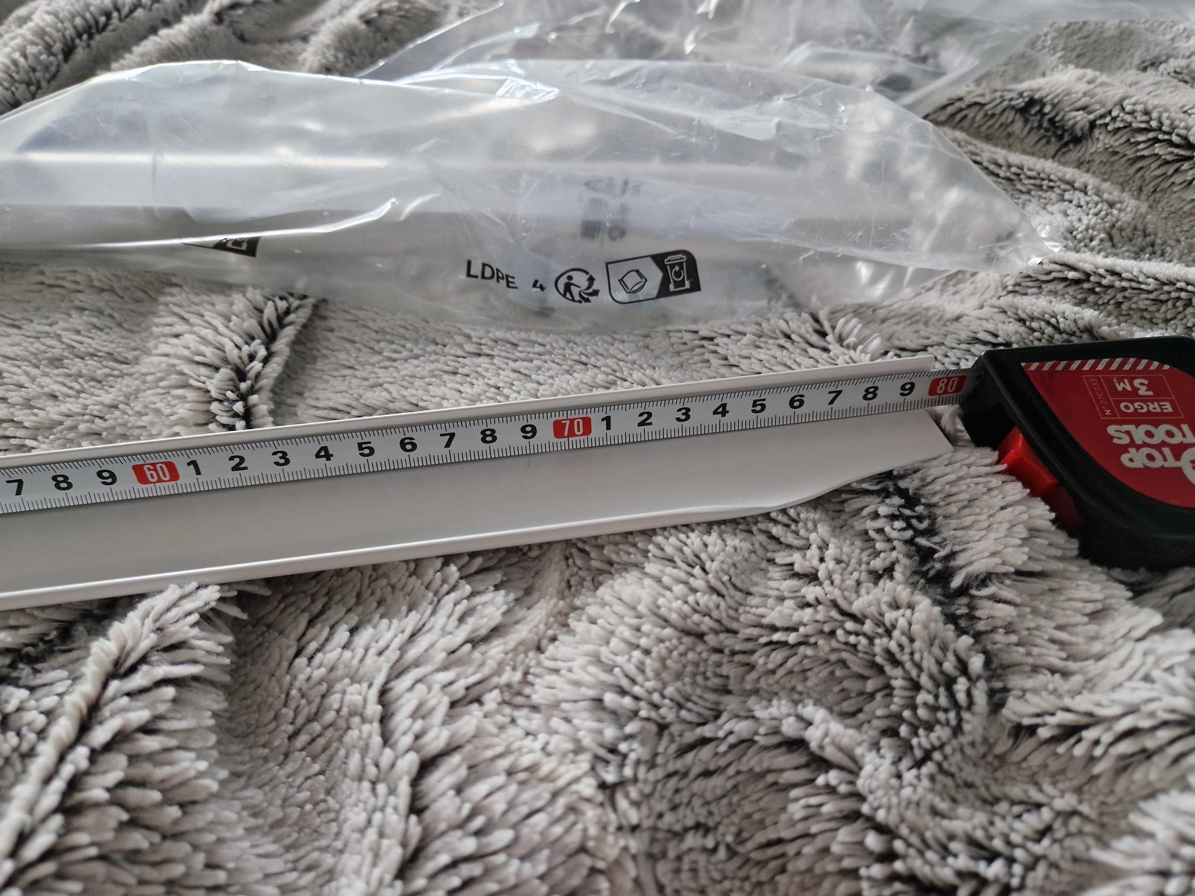Uchwyt meblowy do szafki umywalkowej 80cm biały 2 szt
