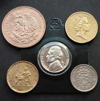 Монети світу 1921 - 1986 (5шт.)