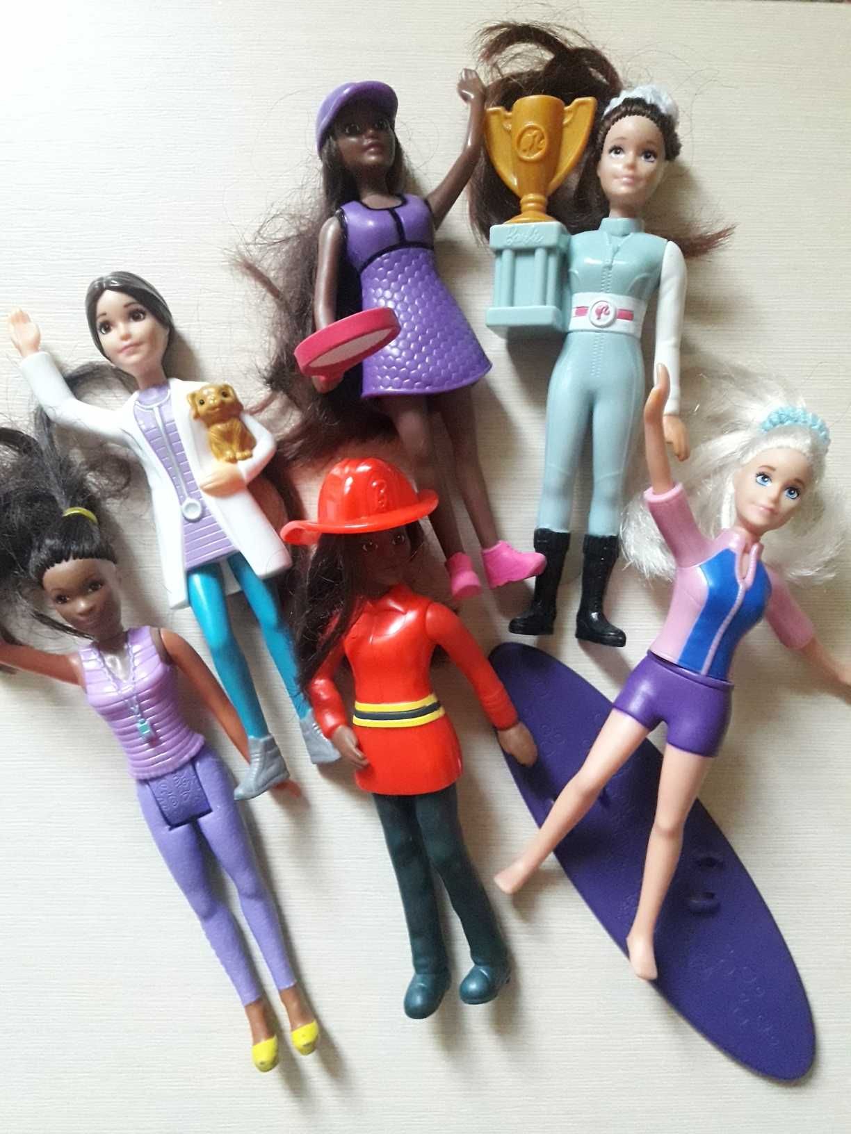 Куколки Барби мини 6шт