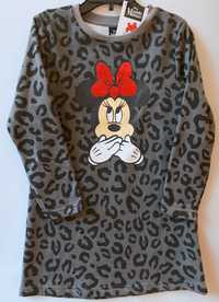 Myszka Miki, Minnie Mouse dresowa sukienka CEKINY nowa rozmiar 104