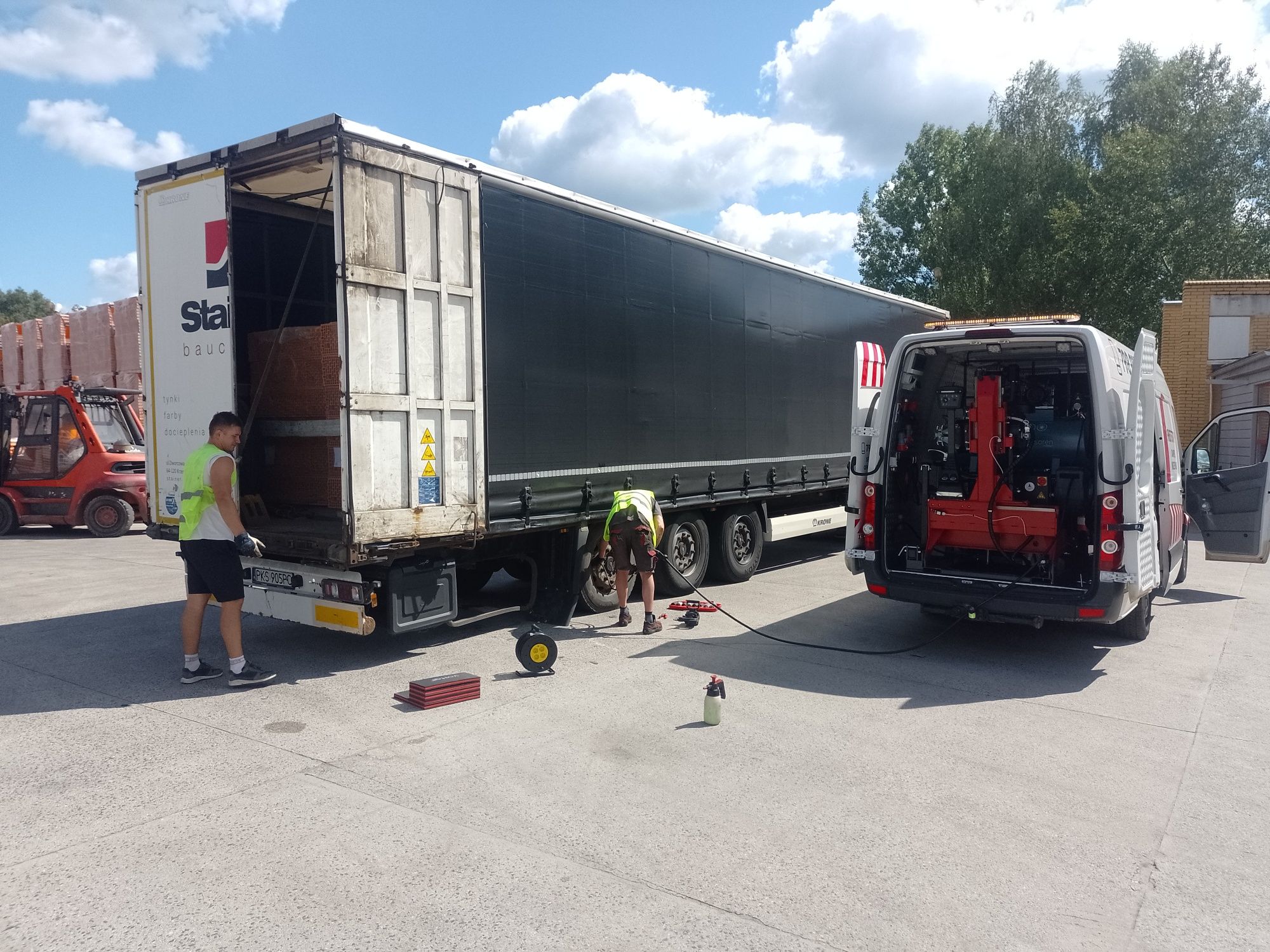 Mobilna wulkanizacja Tir Olszyna granica Żary   Iłowa A18  A4