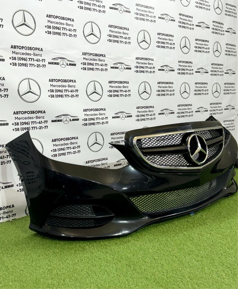 Бампер передній решотка w212 Mercedes E-class комплектний оригінал