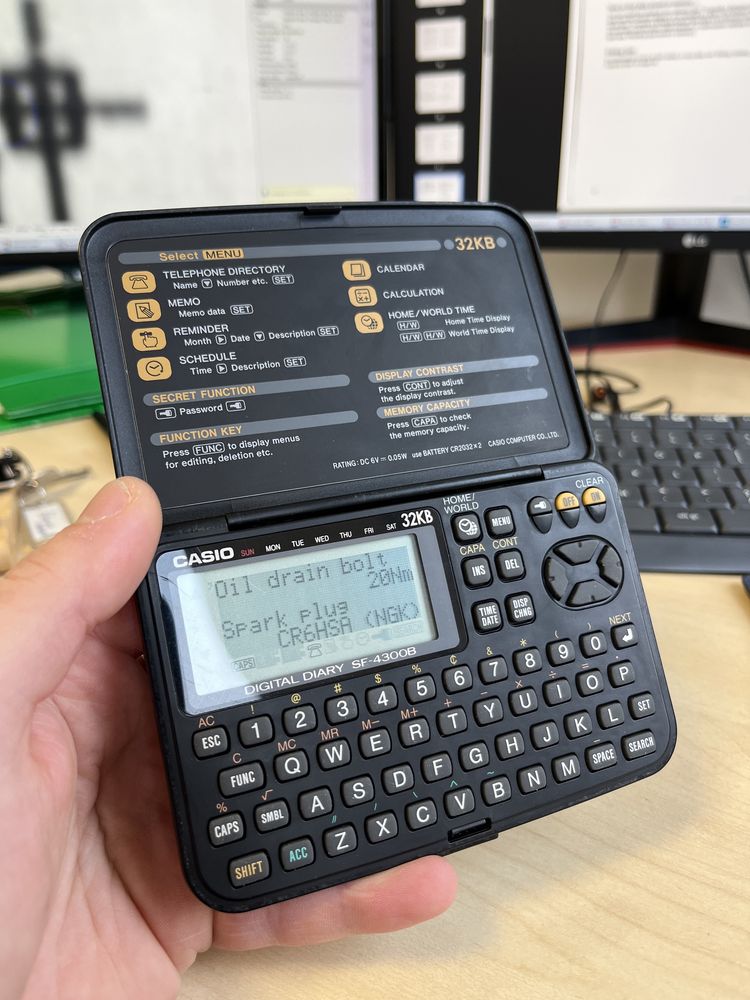 Casio digital diary SF-4300B