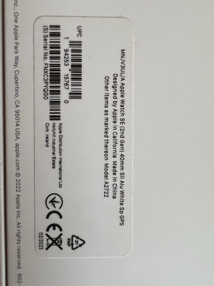 Годинник Apple watch. SE
