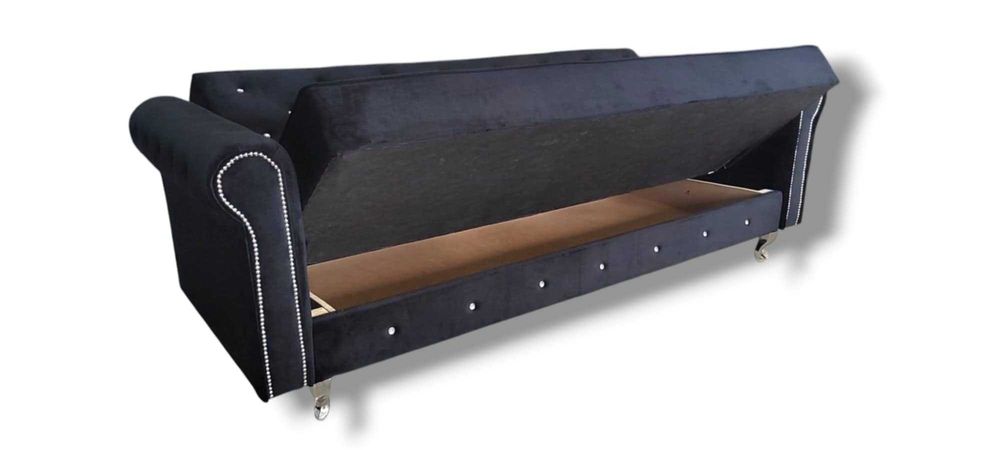 Kanapa rozkładana Princess Glamour Kryształ rozkładana pojemnik SOFA