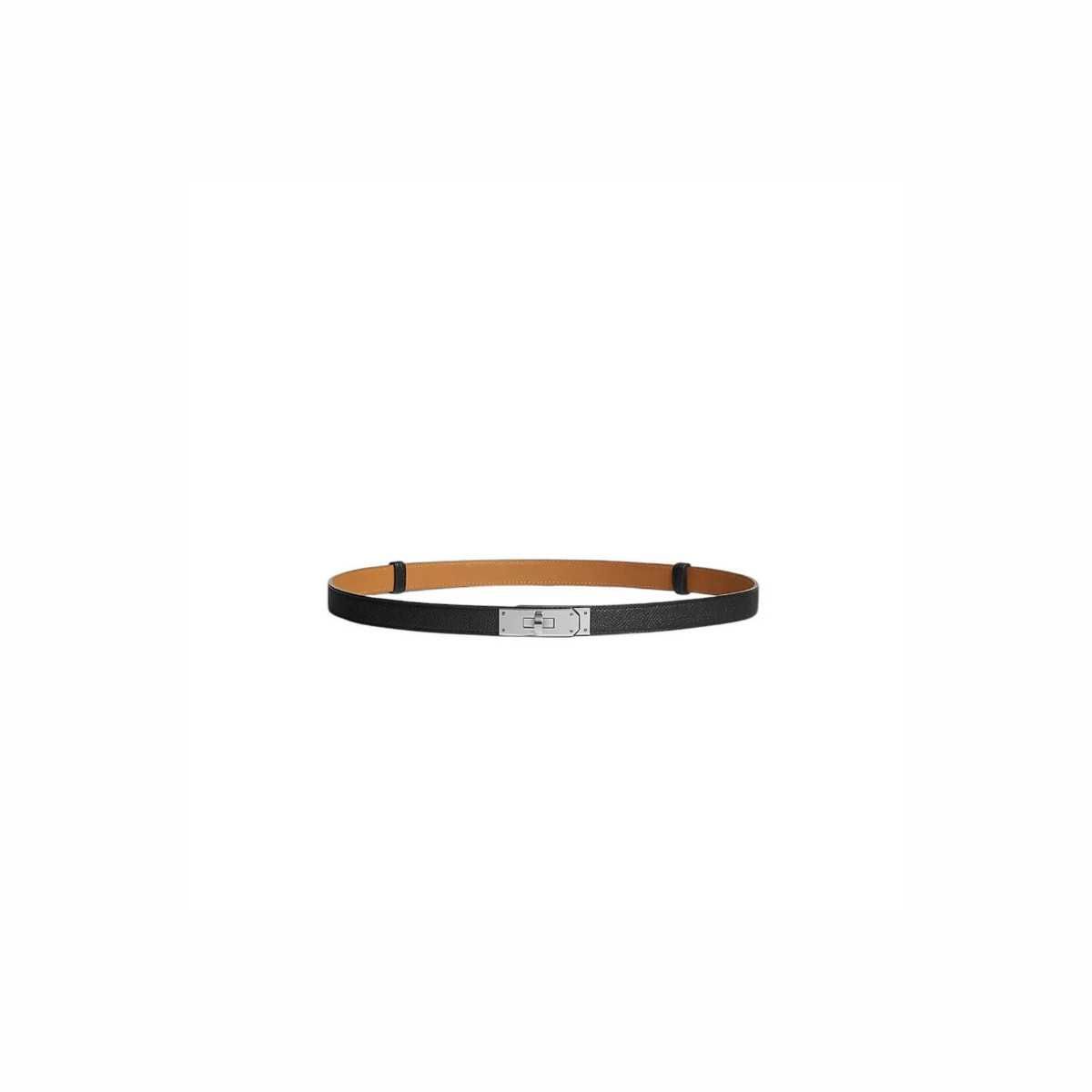 Ремінь Kelly 18 Belt Noir Silver Buckle