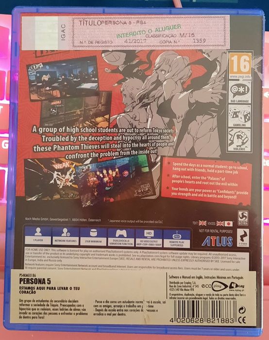 Persona 5 | Jogo PS4