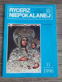 Rycerz Niepokalanej nr. 11/1996 pismo katolickie archiwalny numer