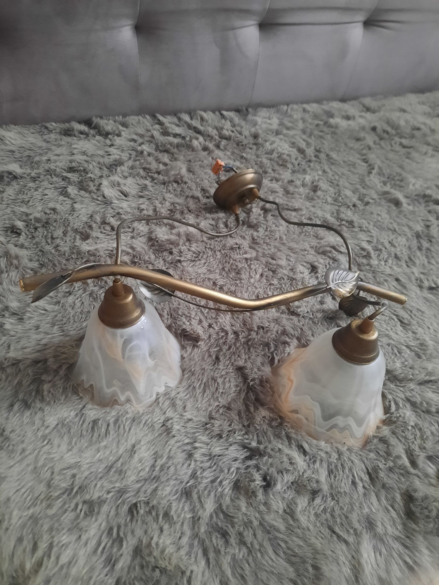 Żyrandol pokojowy lampa wisząca wzór kwiaty