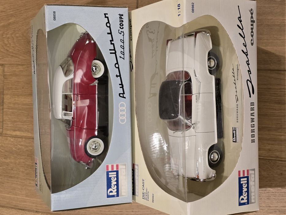 REVELL Audi Auto Union 1000 S  / Borgward Isabella Coupe 1:18