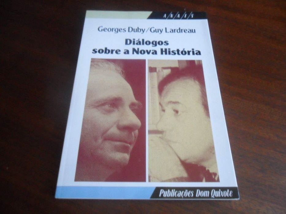 "Diálogos sobre a Nova História" de Georges Duby e Guy Lardreau 1ª Ed