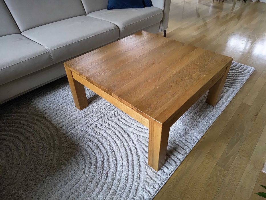 Stolik kawowy, jesion, lite drewno