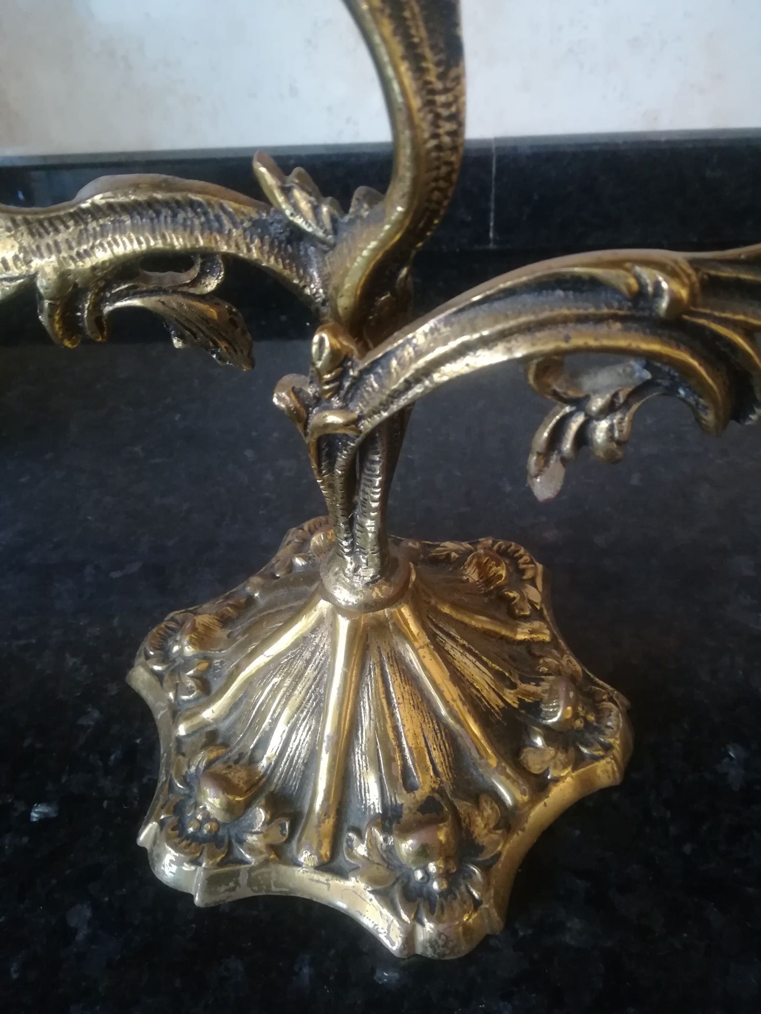Candelabro de 3 lumes antigo