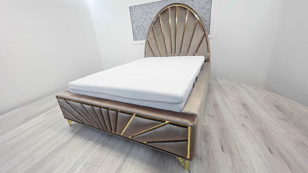 Łóżko Venus Deluxe czarne– elegancja i komfort w stylu glamour