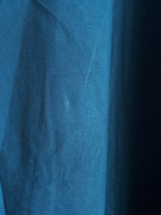 T-shirt męski niebieski turkusowy bez nadruków 4F rozmiar XL dekolt V