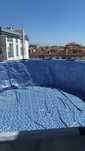 Piscina foi montado e desmontado depois de uma semana