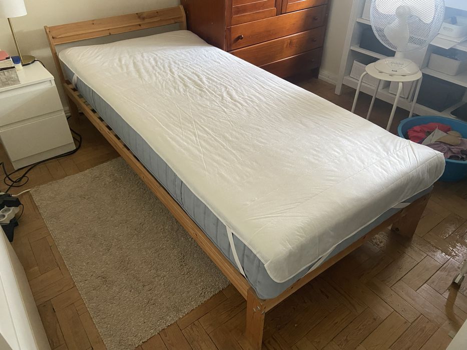 Cama + colchão de solteiro